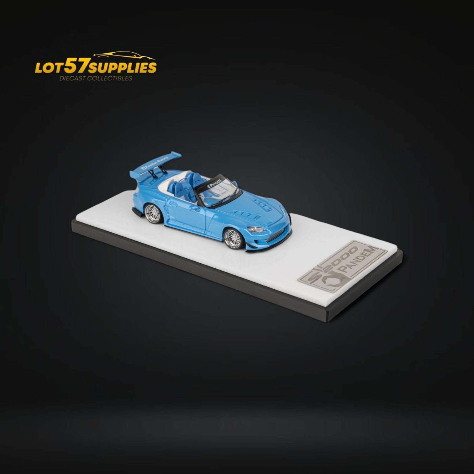 (Pre-Order) Microturbo Honda S2000 Custom Rocket Bunny Metallic Blue 1:64