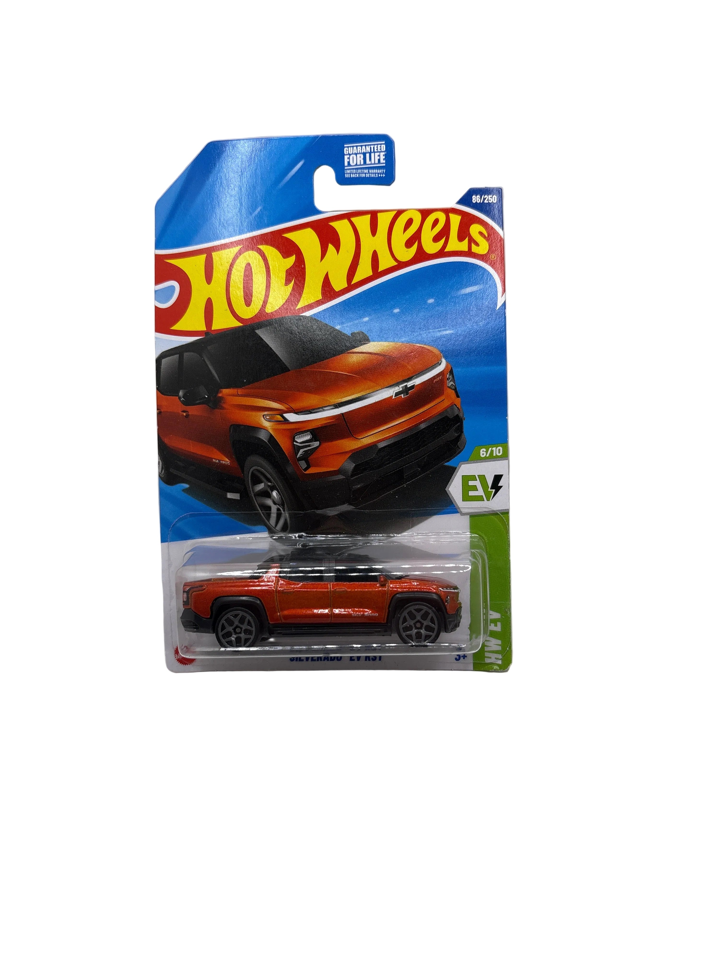 Hot Wheels Silverado EV RST Diecast orange