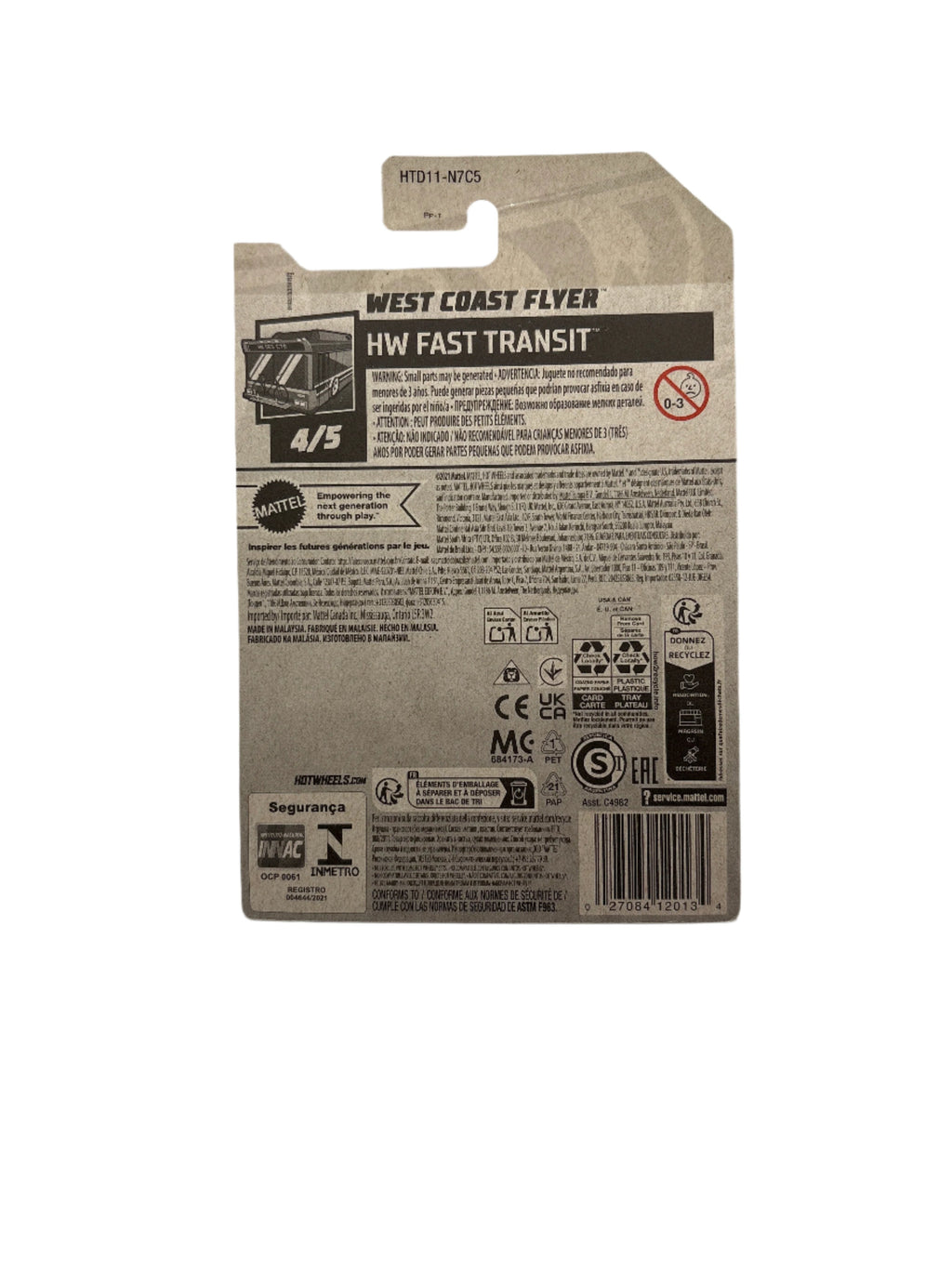 Hot Wheels West Coast Flyer Diecast