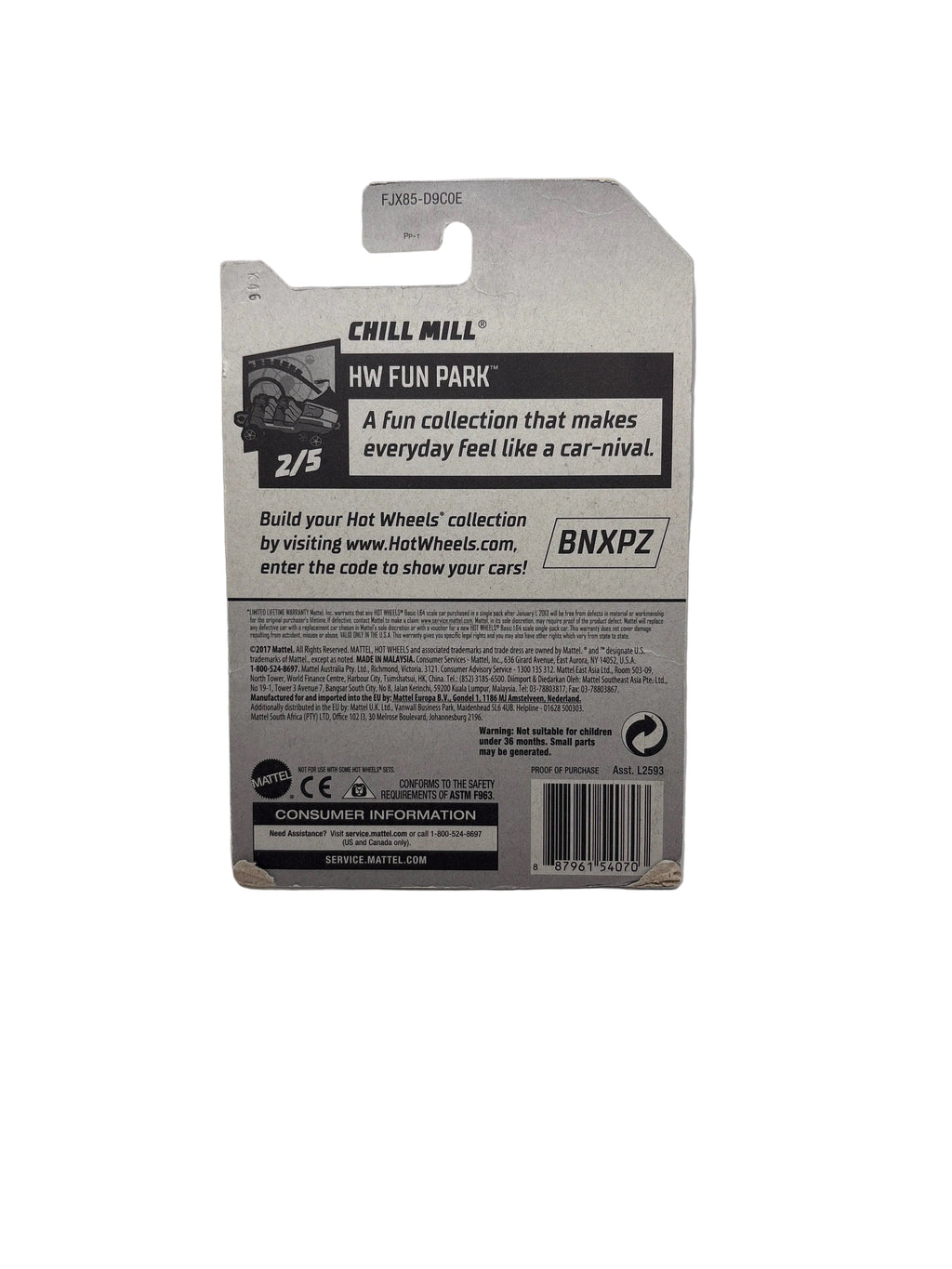 Hot Wheels Chill Mill Diecast blue