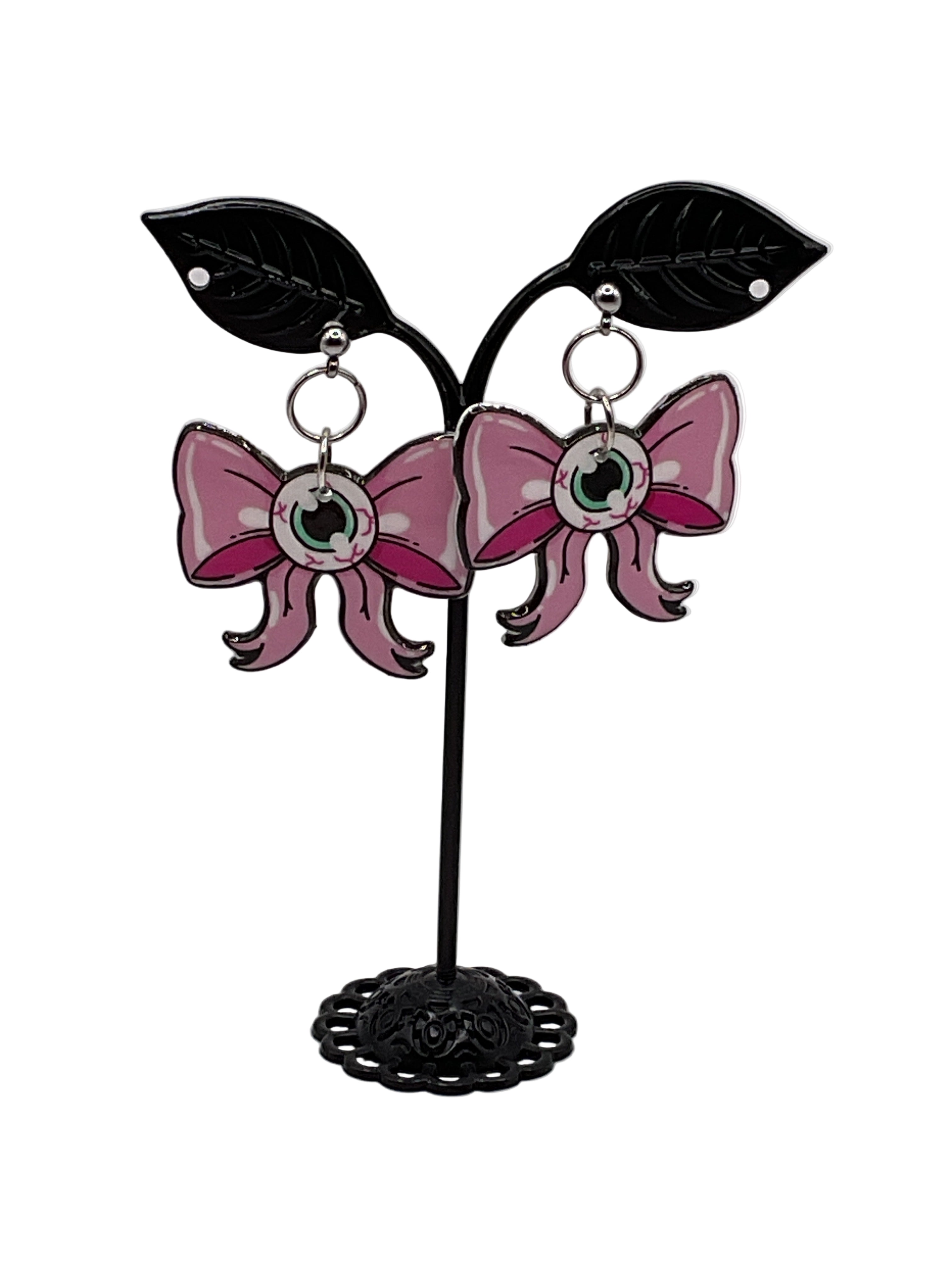 Bow Eye Earrings