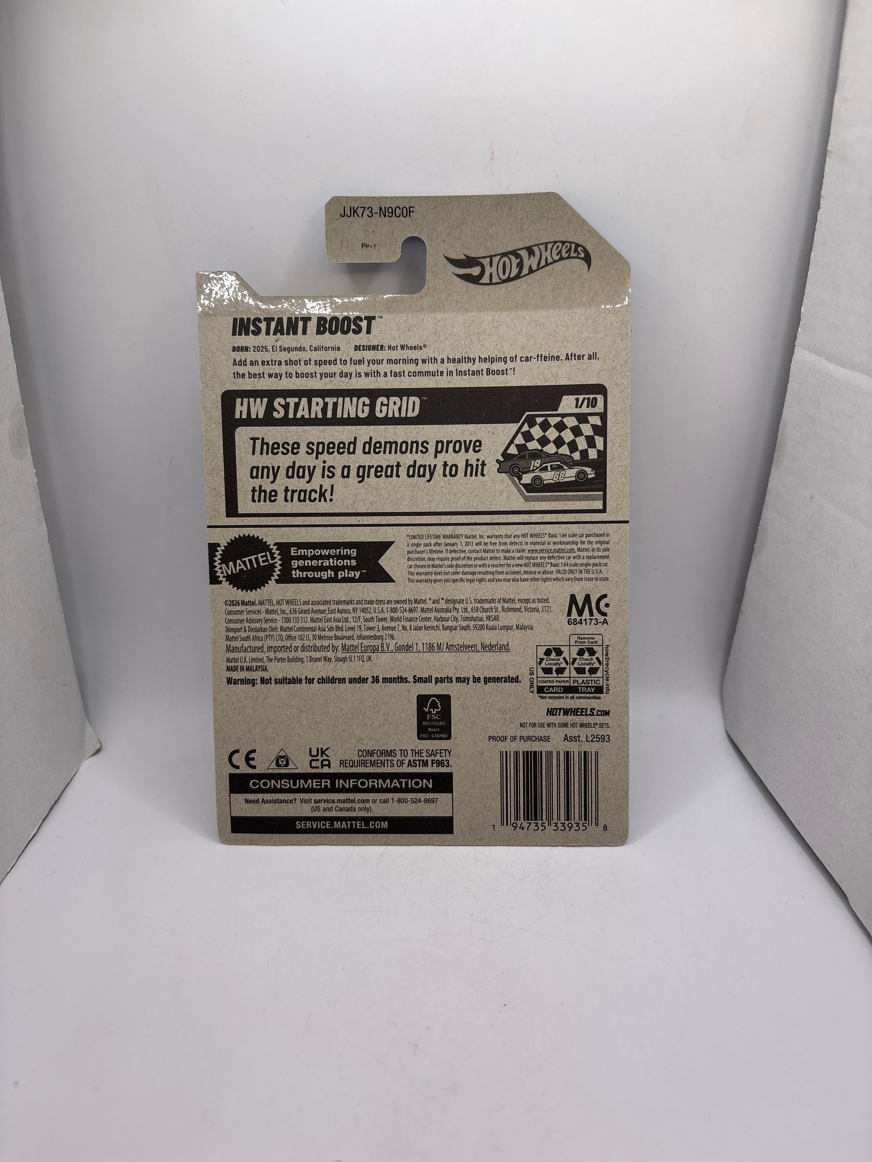 Hot Wheels Instant Boost Diecast silver