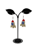 Rocket Ship Earrings 1