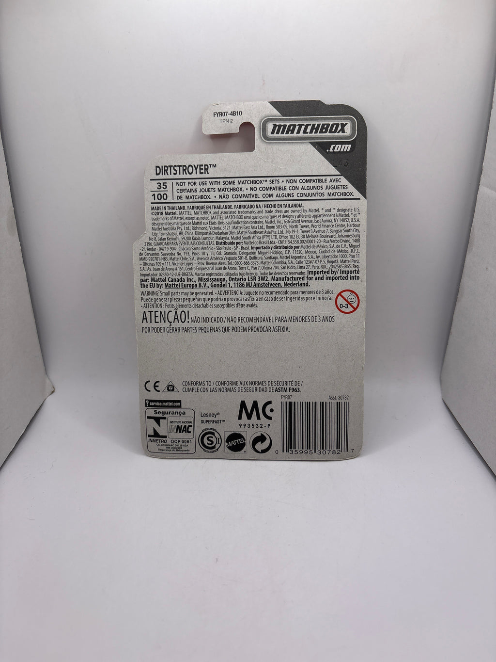 Matchbox Dirtstroyer Diecast green