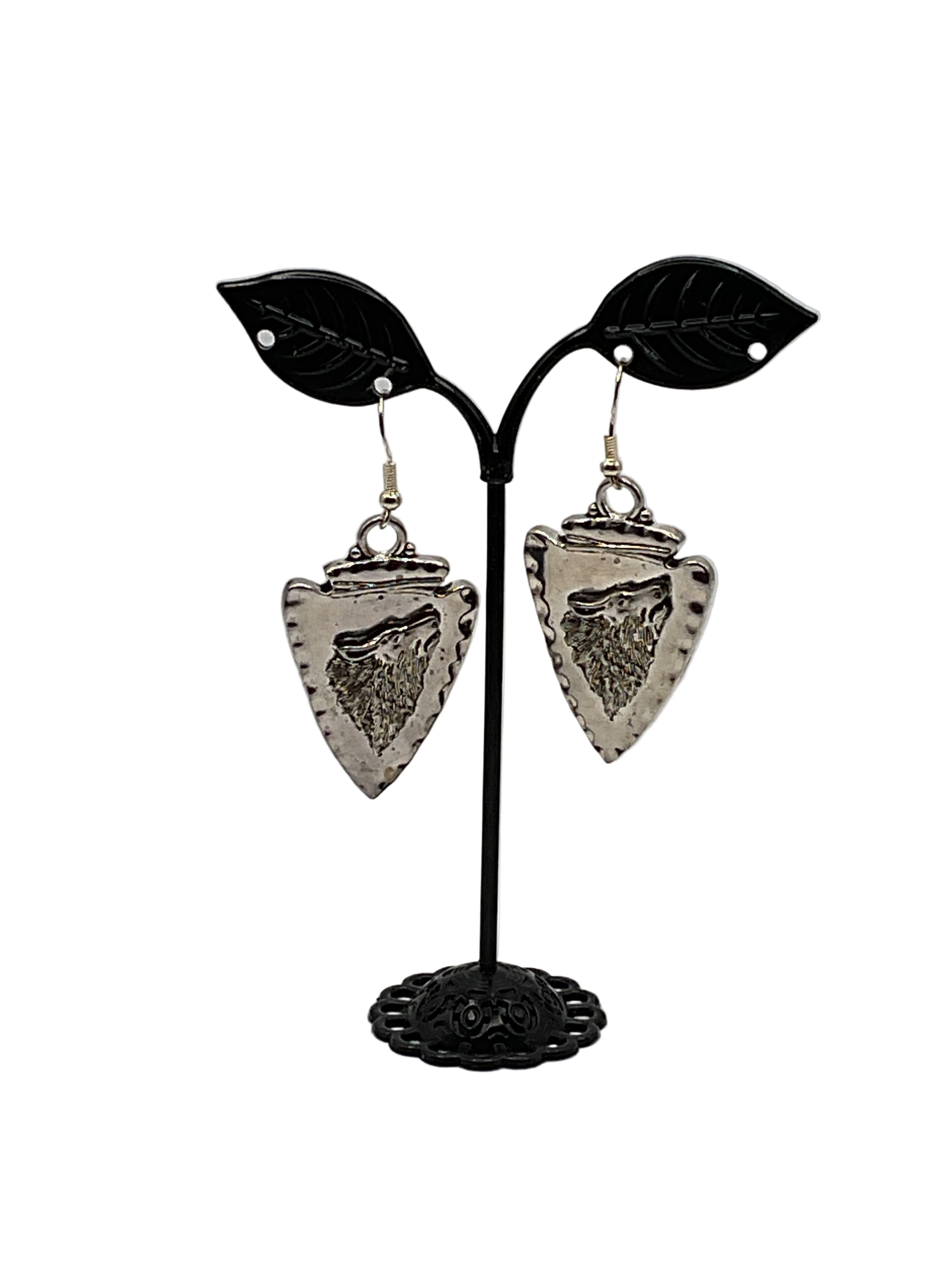 Silver Arrowhead Earrings