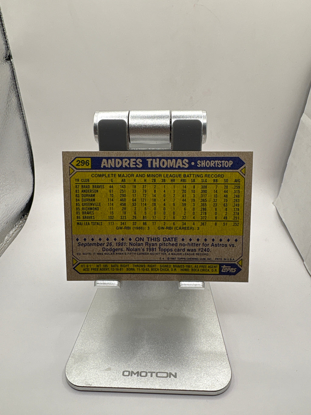 Topps Andres Thomas