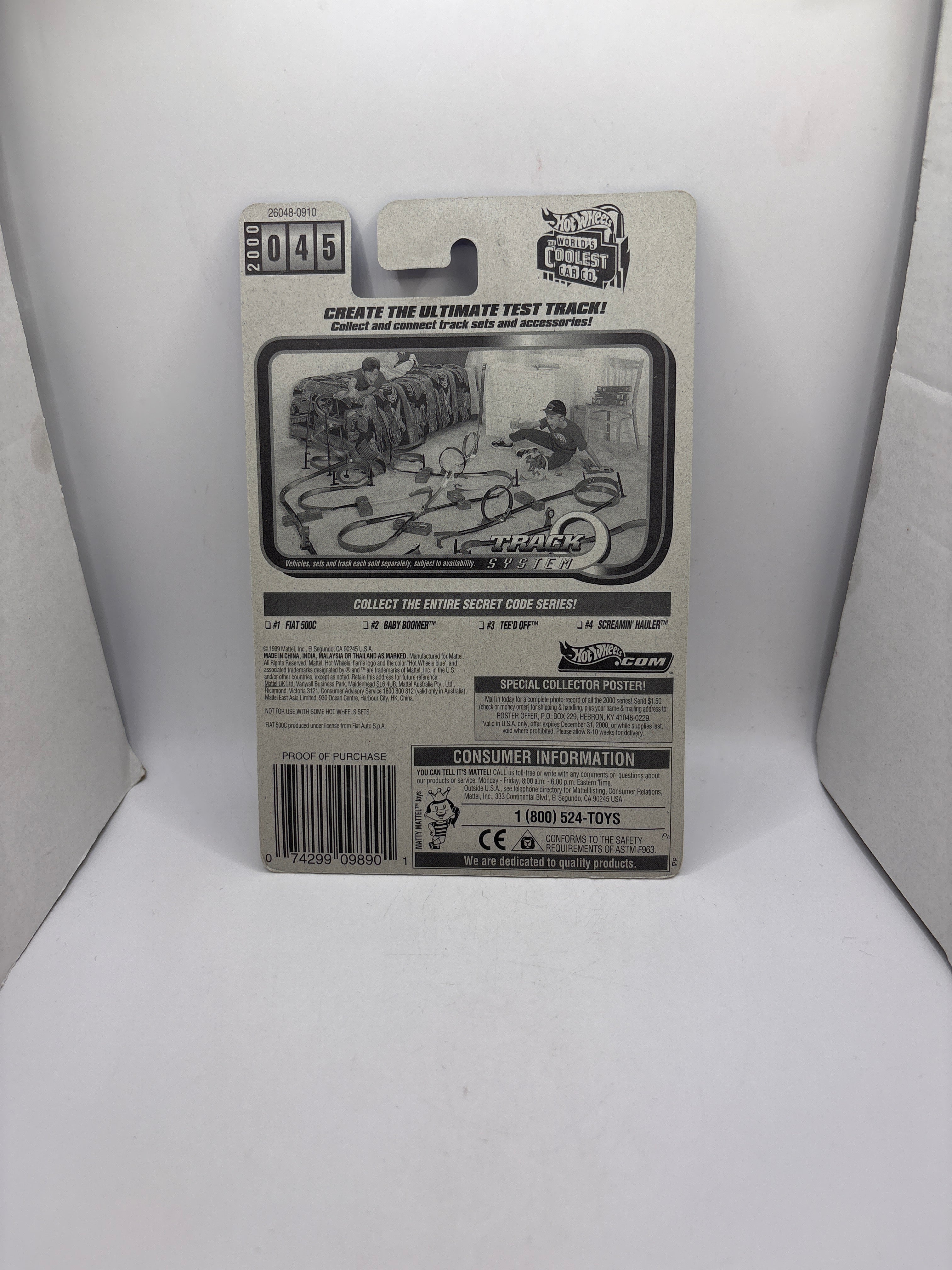Hot Wheels Fiat 500C Diecast
