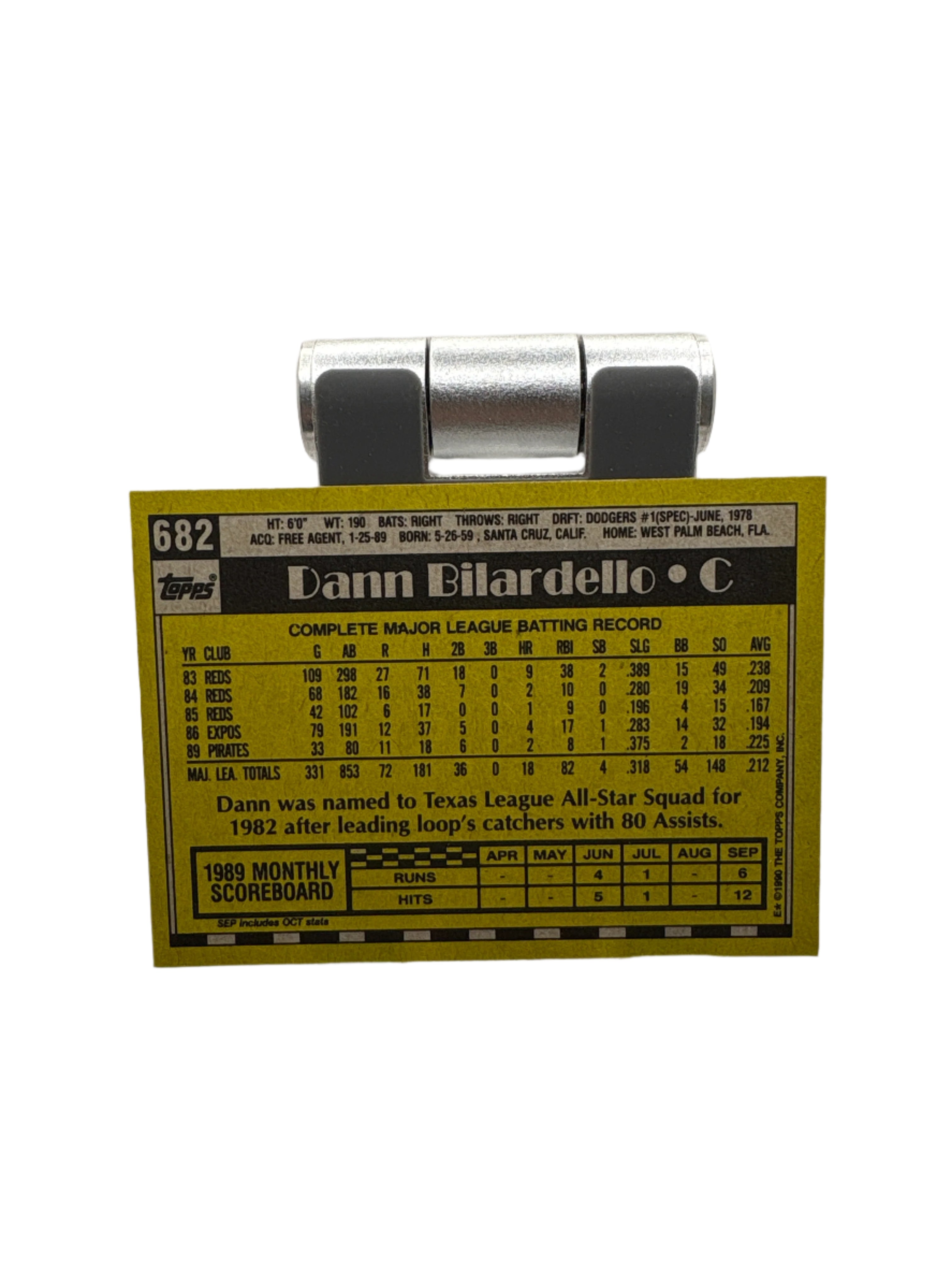 Topps Dann Bilardello