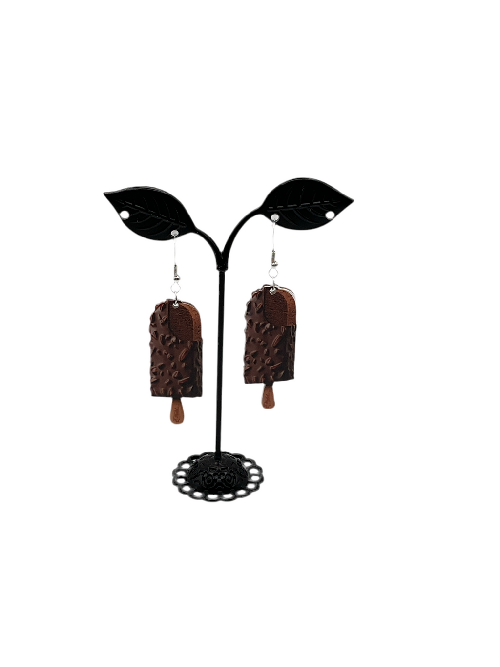 Crispy Chocolate Bar Earrings