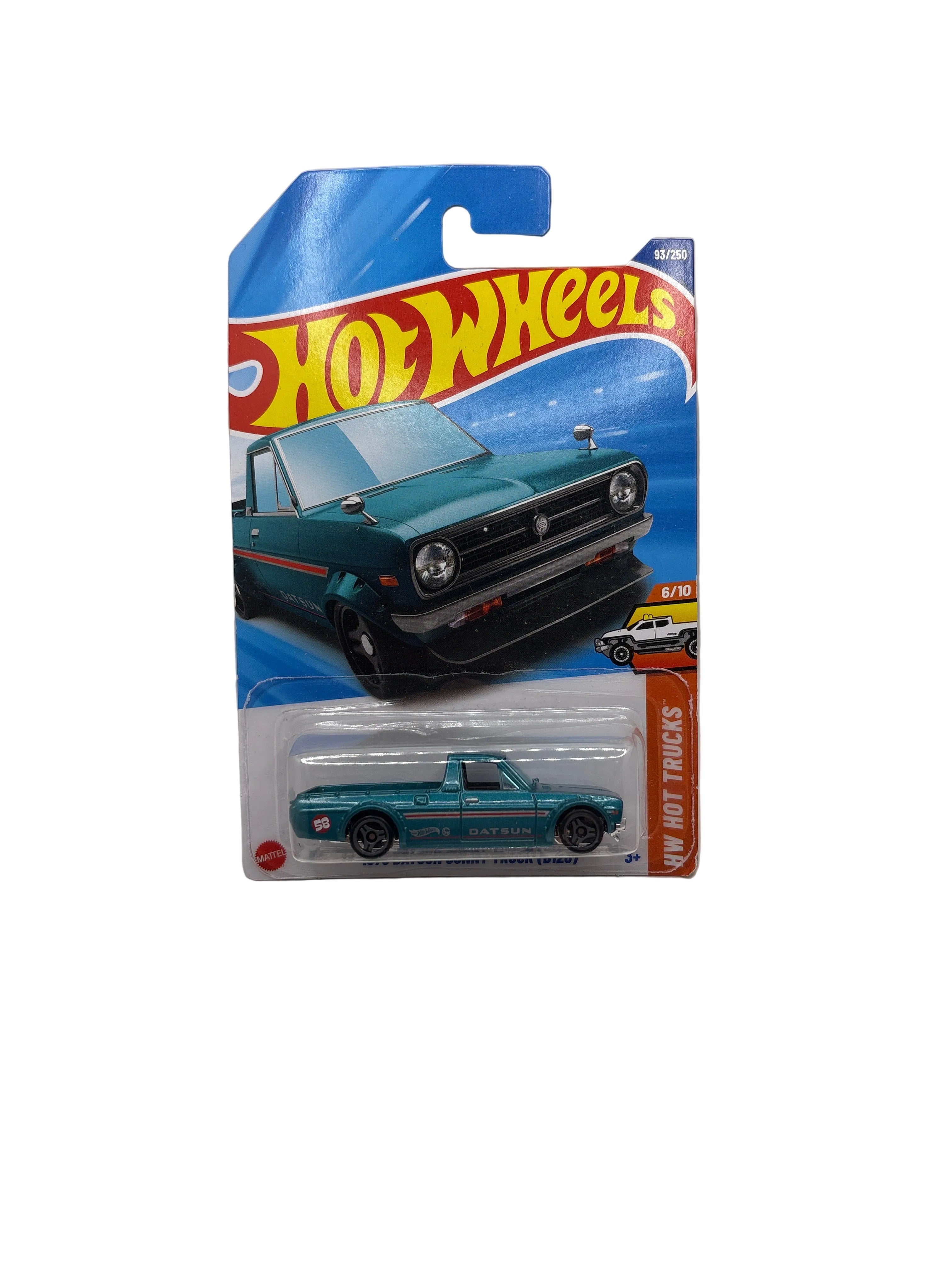 Hot Wheels 1975 Datsun Sunny Truck (B120) Diecast green