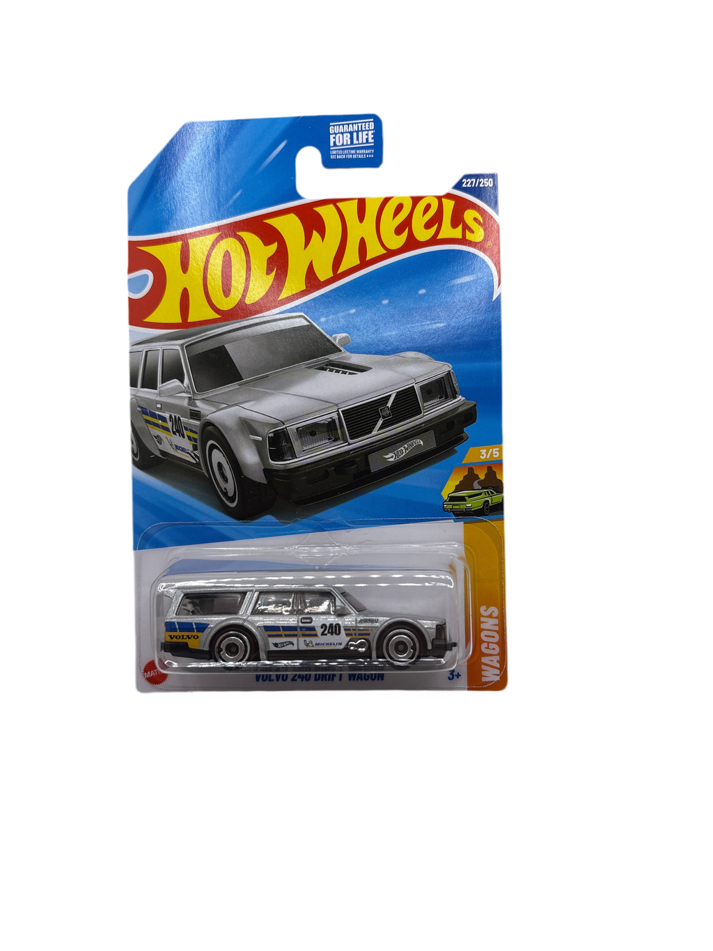 Hot Wheels Volvo 240 Drift Wagon Diecast silver