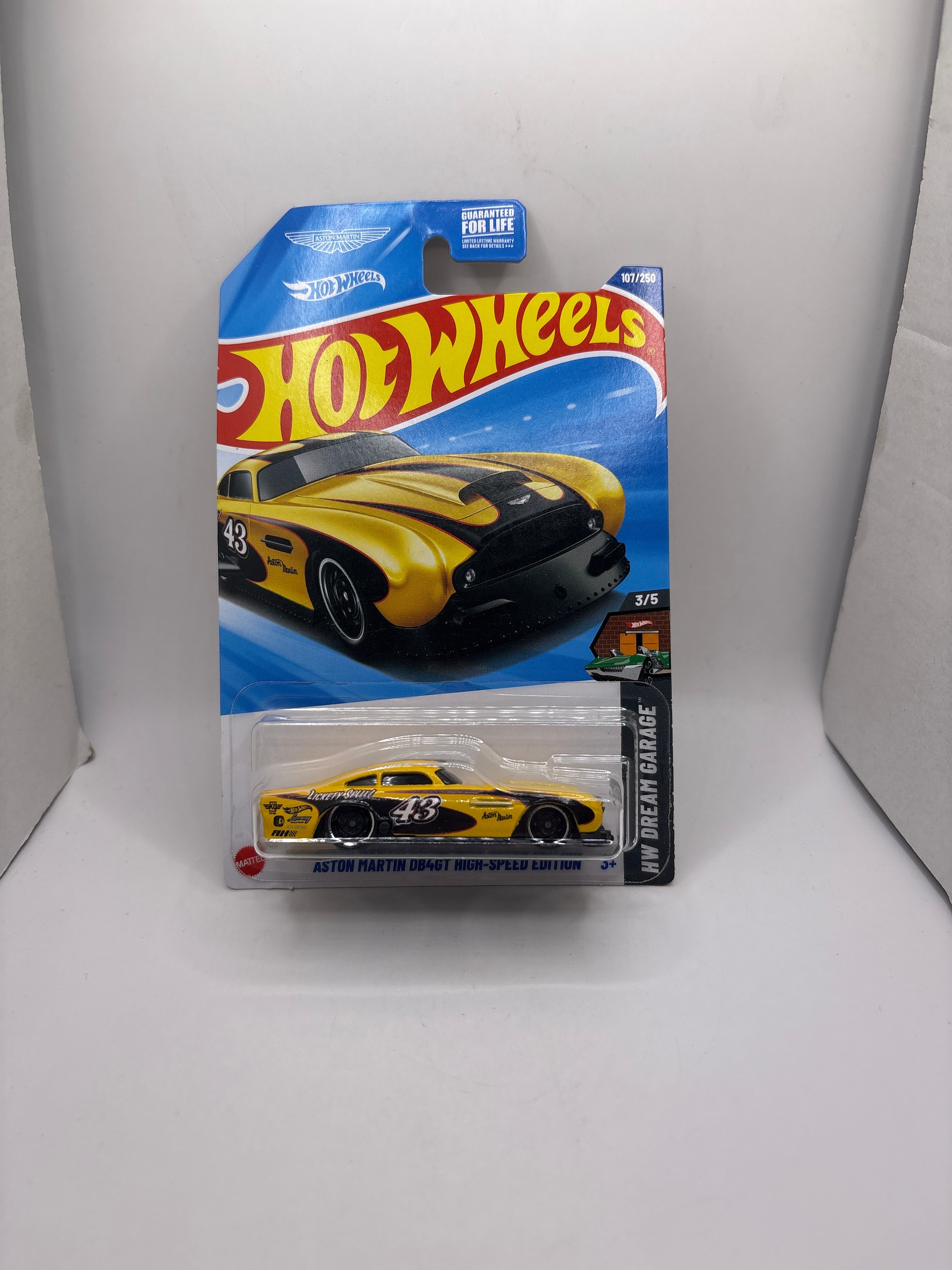 Hot Wheels Aston Martin DB4GT High-Speed Edition Diecast yellow