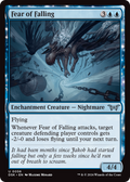 Fear of Falling (DSK-056) - Duskmourn: House of Horror: (enchantment)