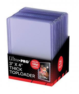3" x 4" Clear Thick 100PT Toploaders (25ct)