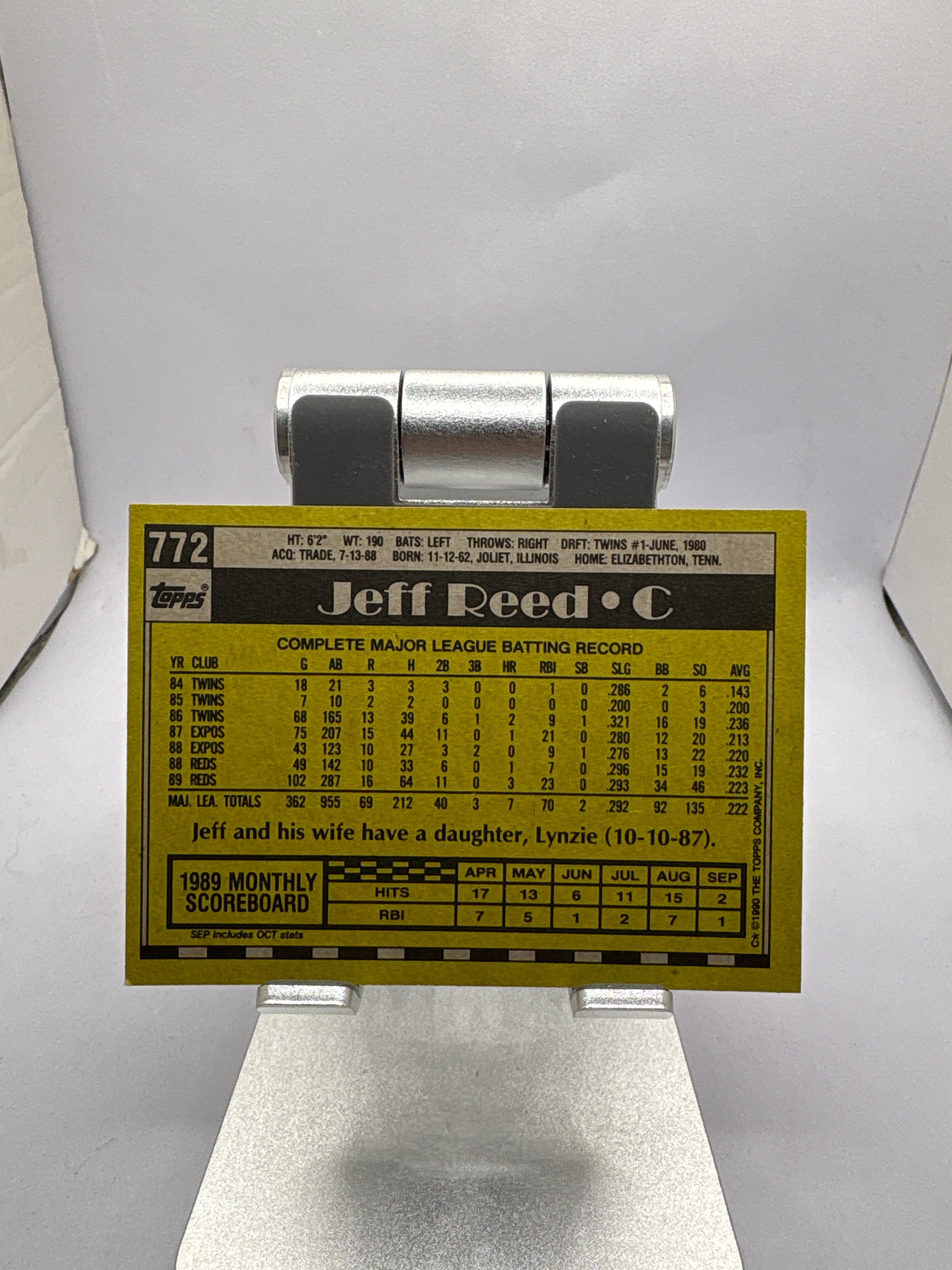 Topps Jeff Reed