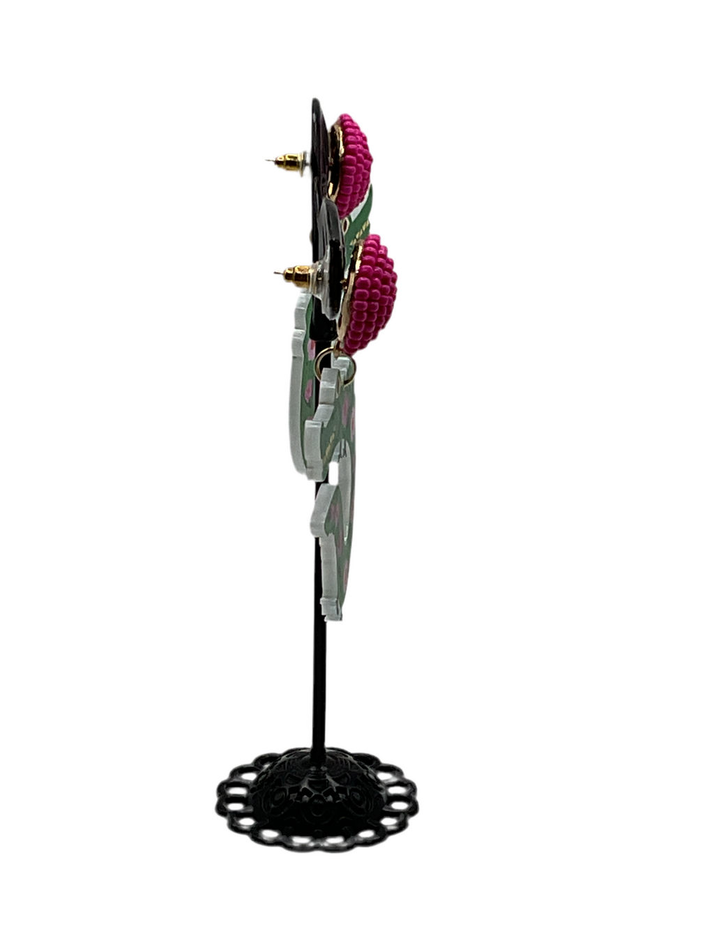 Floral Alligator Earrings