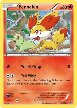 Fennekin 010/124 - XY  Fates Collide