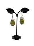 Green Hand Earrings