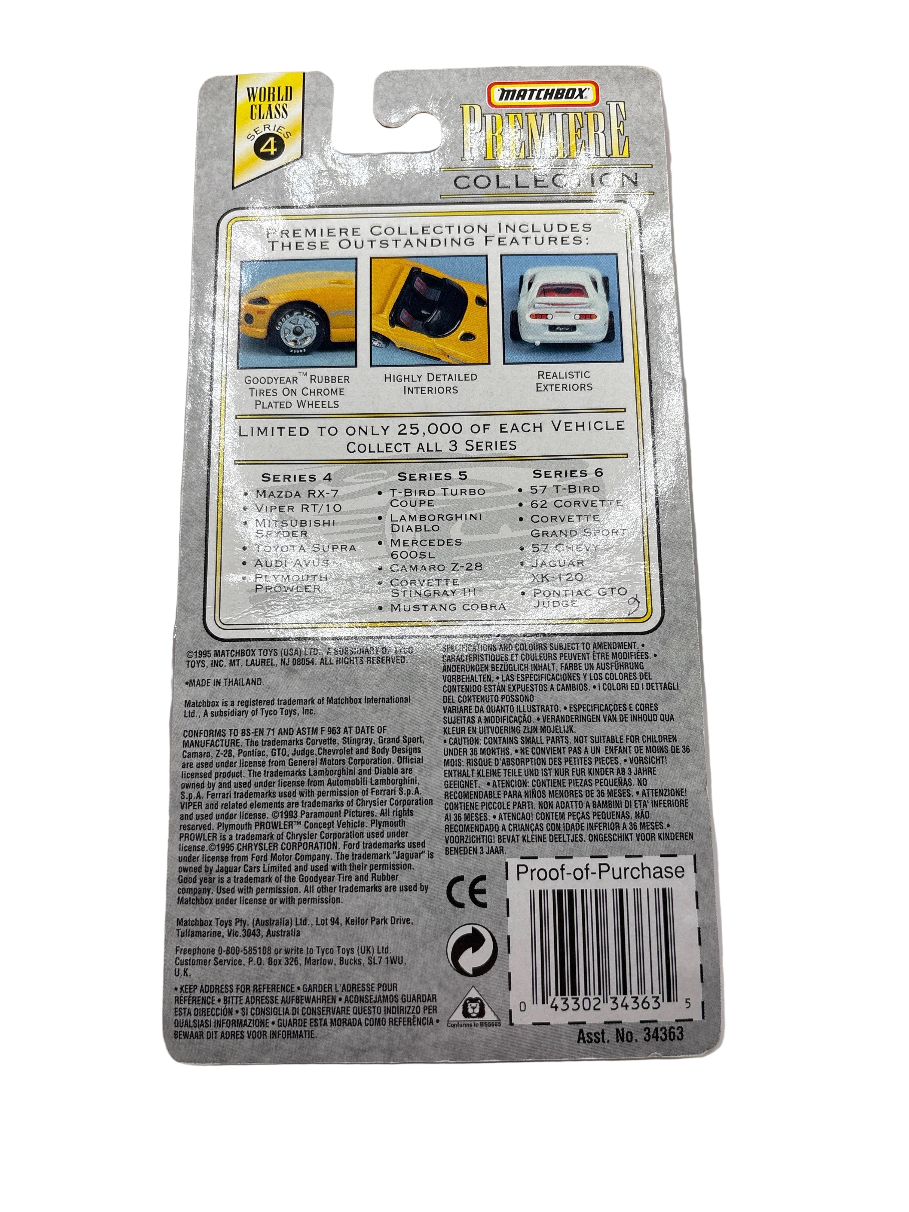Matchbox Plymouth Prowler Diecast silver