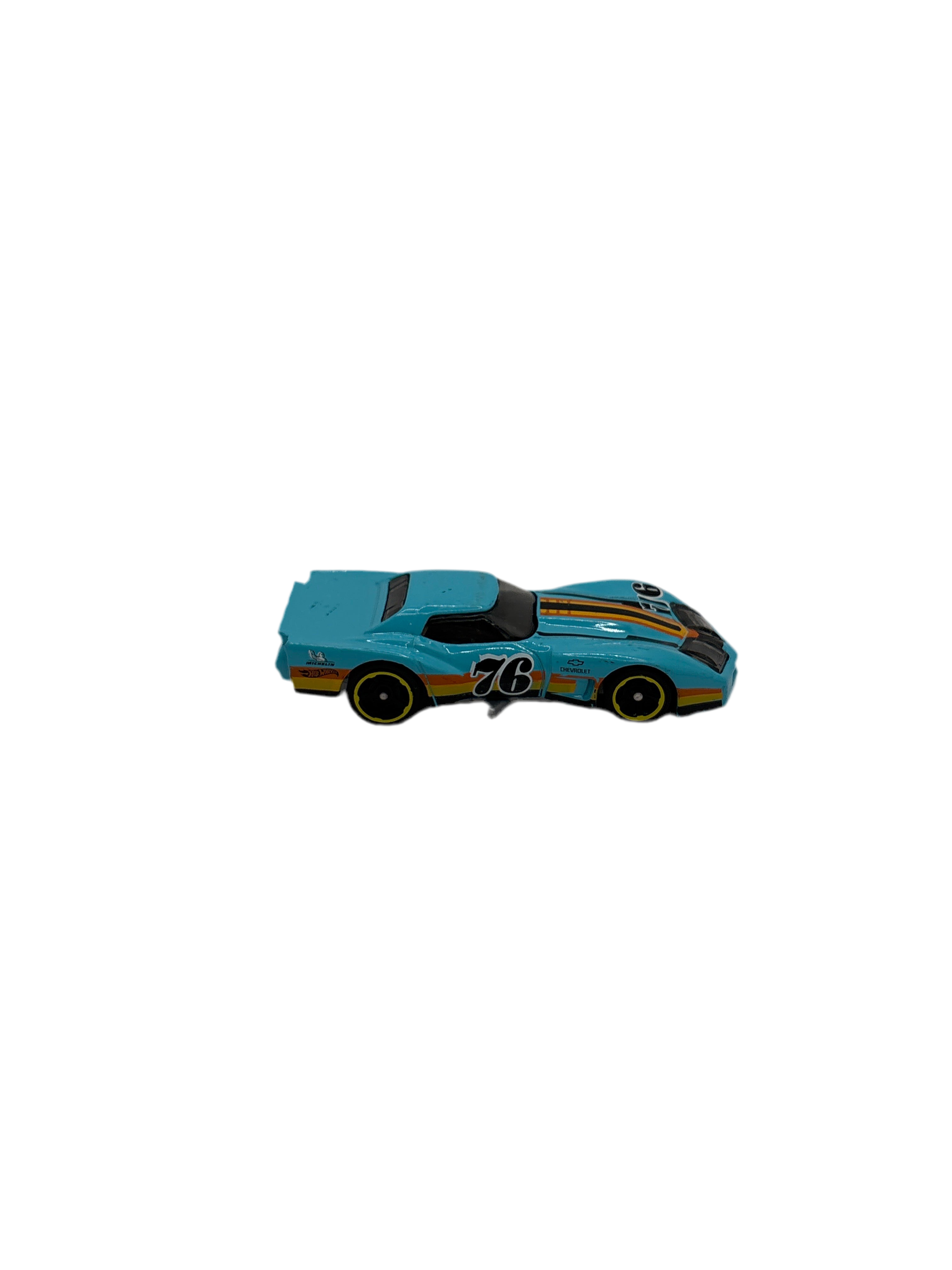 Hot Wheels 76 Greenwood Corvette Diecast blue