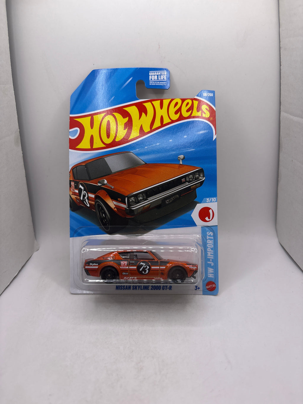 Hot Wheels Nissan Skyline 2000 GT-R Diecast orange
