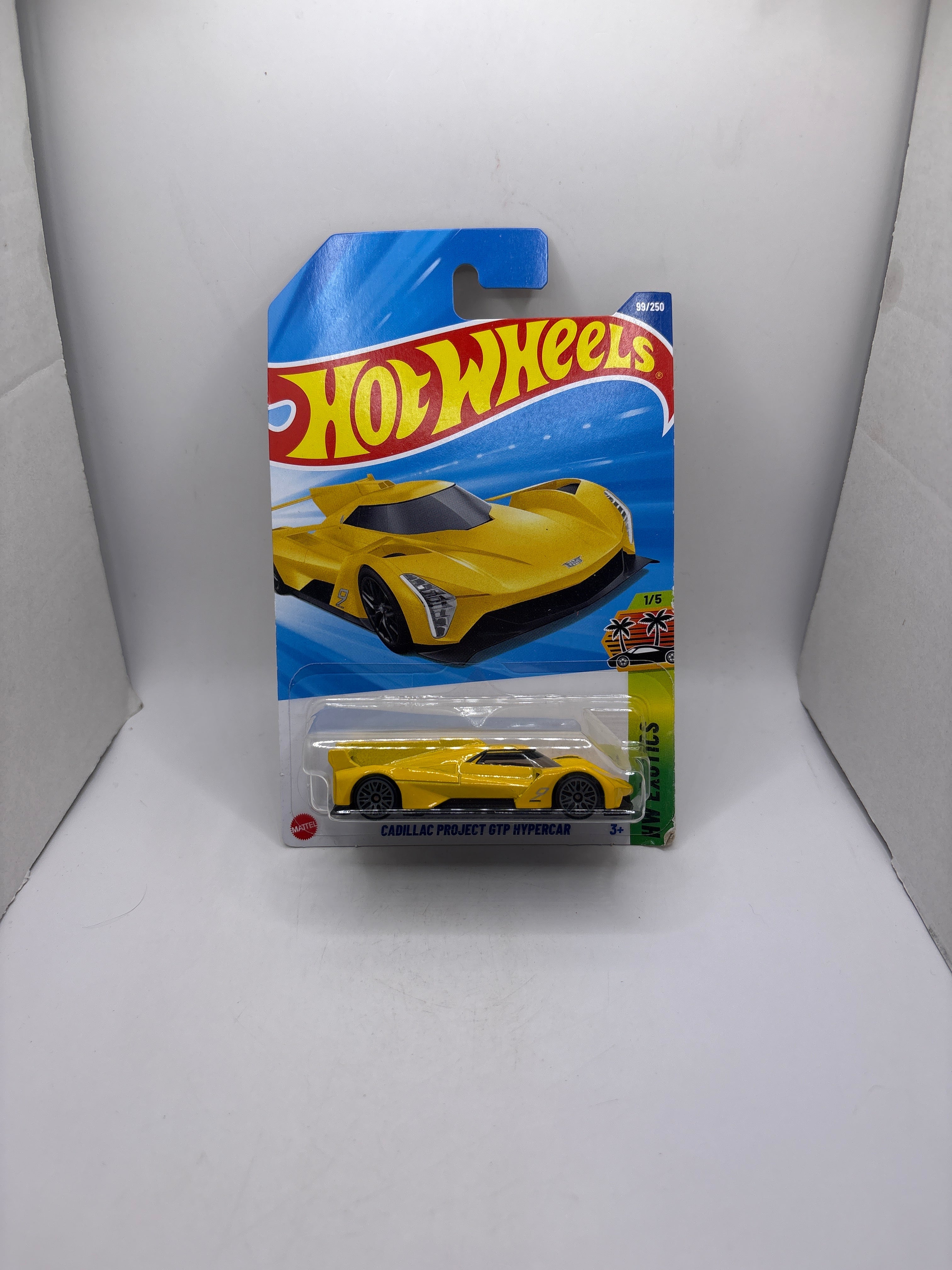 Hot Wheels Cadillac Project GTP Hypercar Diecast yellow