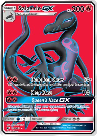 Salazzle GX (Full Art) 132/147 - SM  Burning Shadows Holofoil