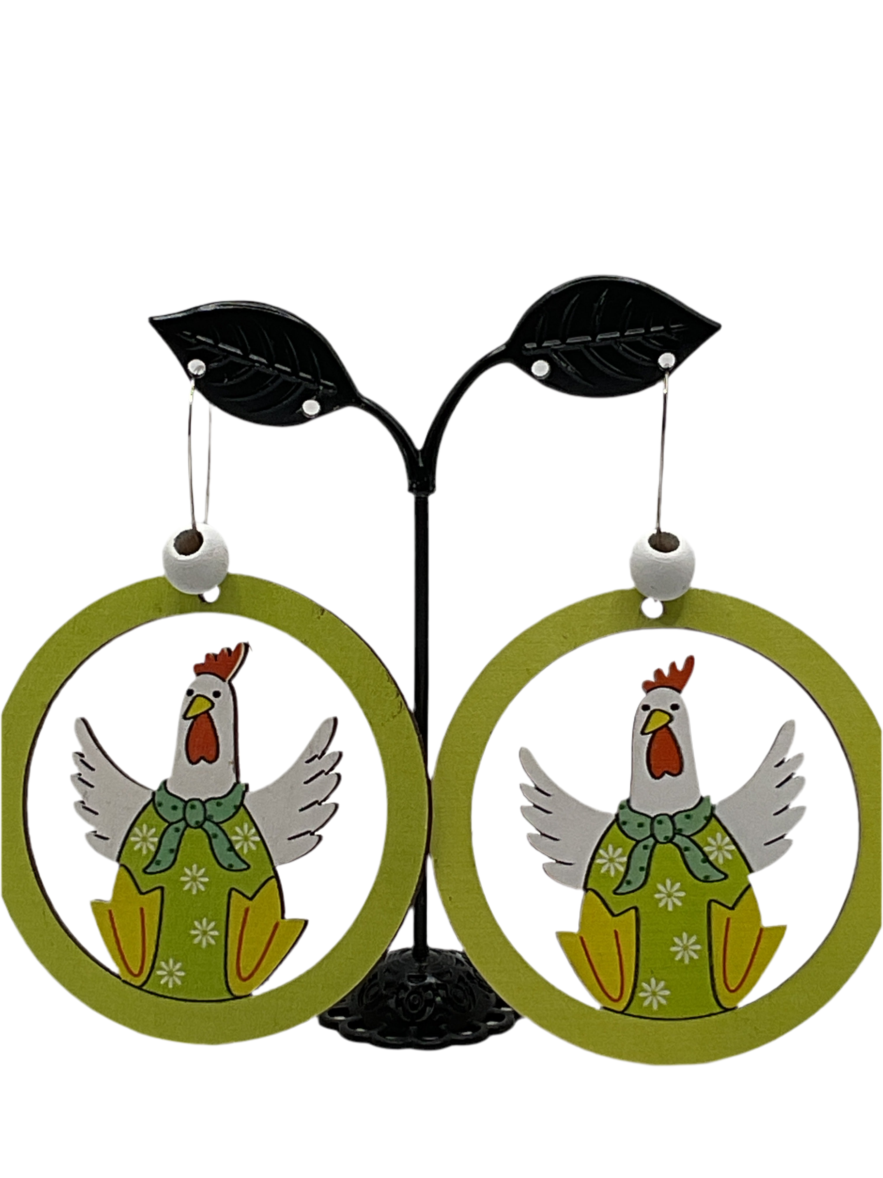 Rooster Earrings