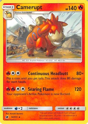 Camerupt 014/111 - SM  Crimson Invasion