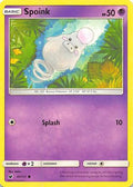Spoink 041/111 - SM  Crimson Invasion Reverse Holofoil