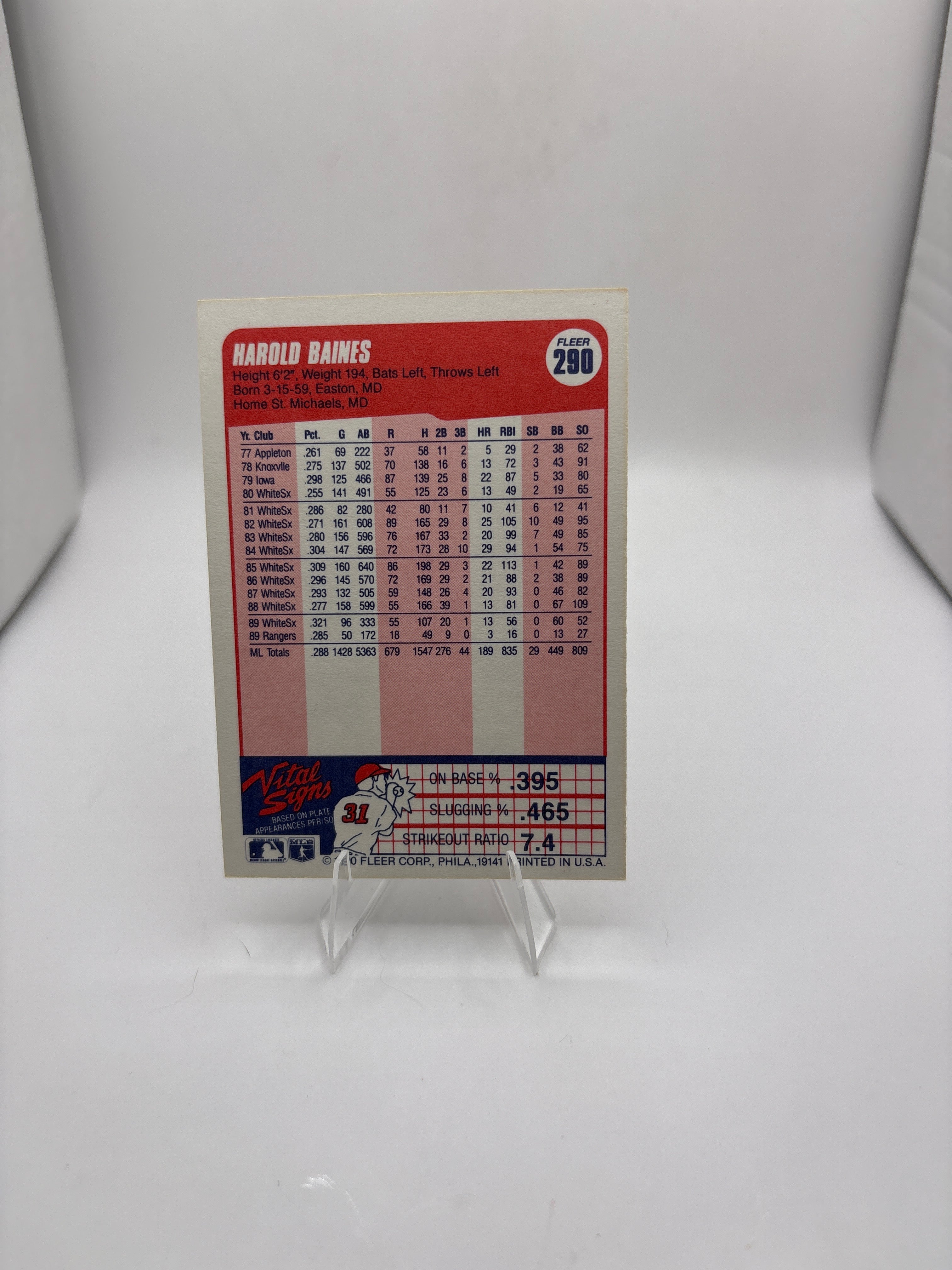 Fleer Harold Baines
