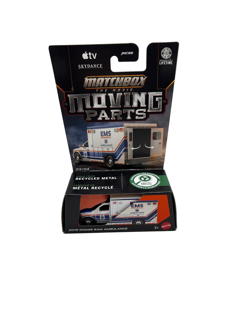 Matchbox 2019 Dodge Ram Ambulance Diecast white