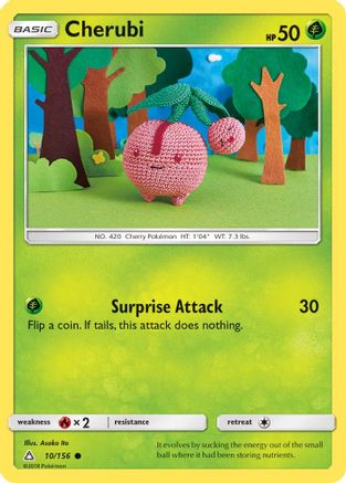 Cherubi 010/156 - SM  Ultra Prism Reverse Holofoil