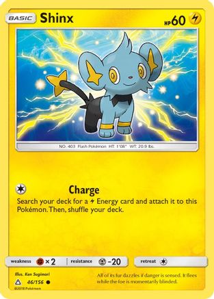 Shinx 046/156 - SM  Ultra Prism Reverse Holofoil