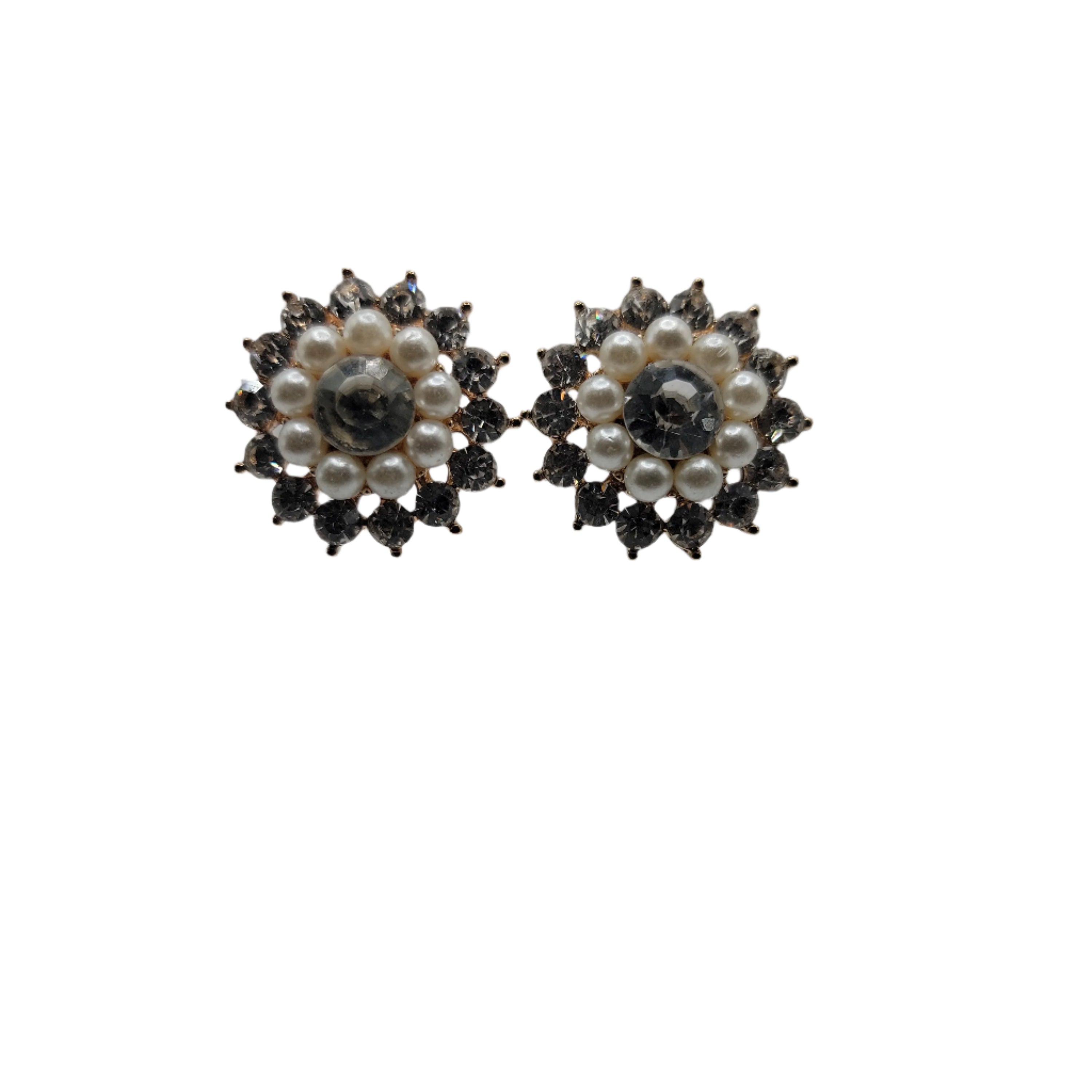 Crystal and Pearl Earrings