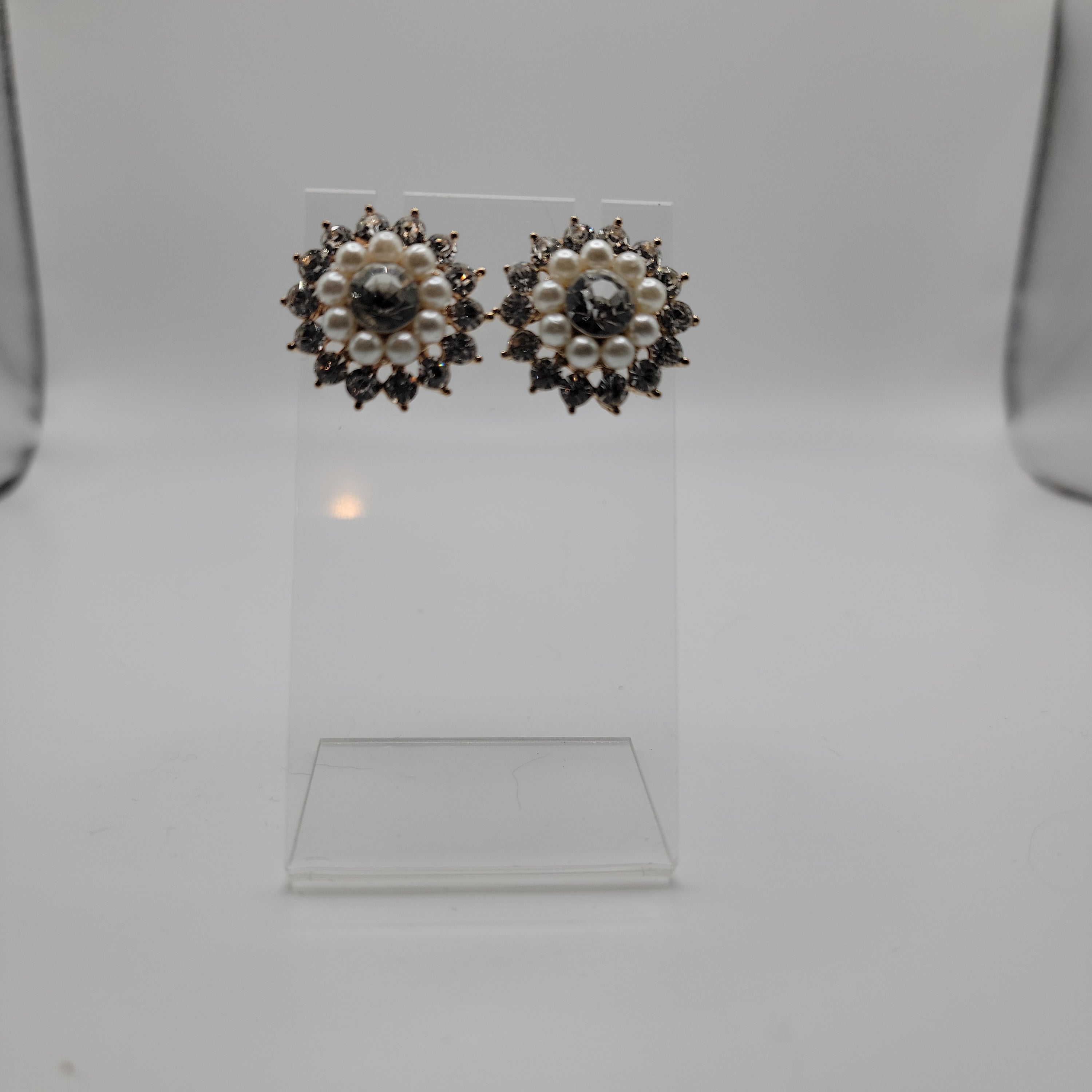 Crystal and Pearl Earrings