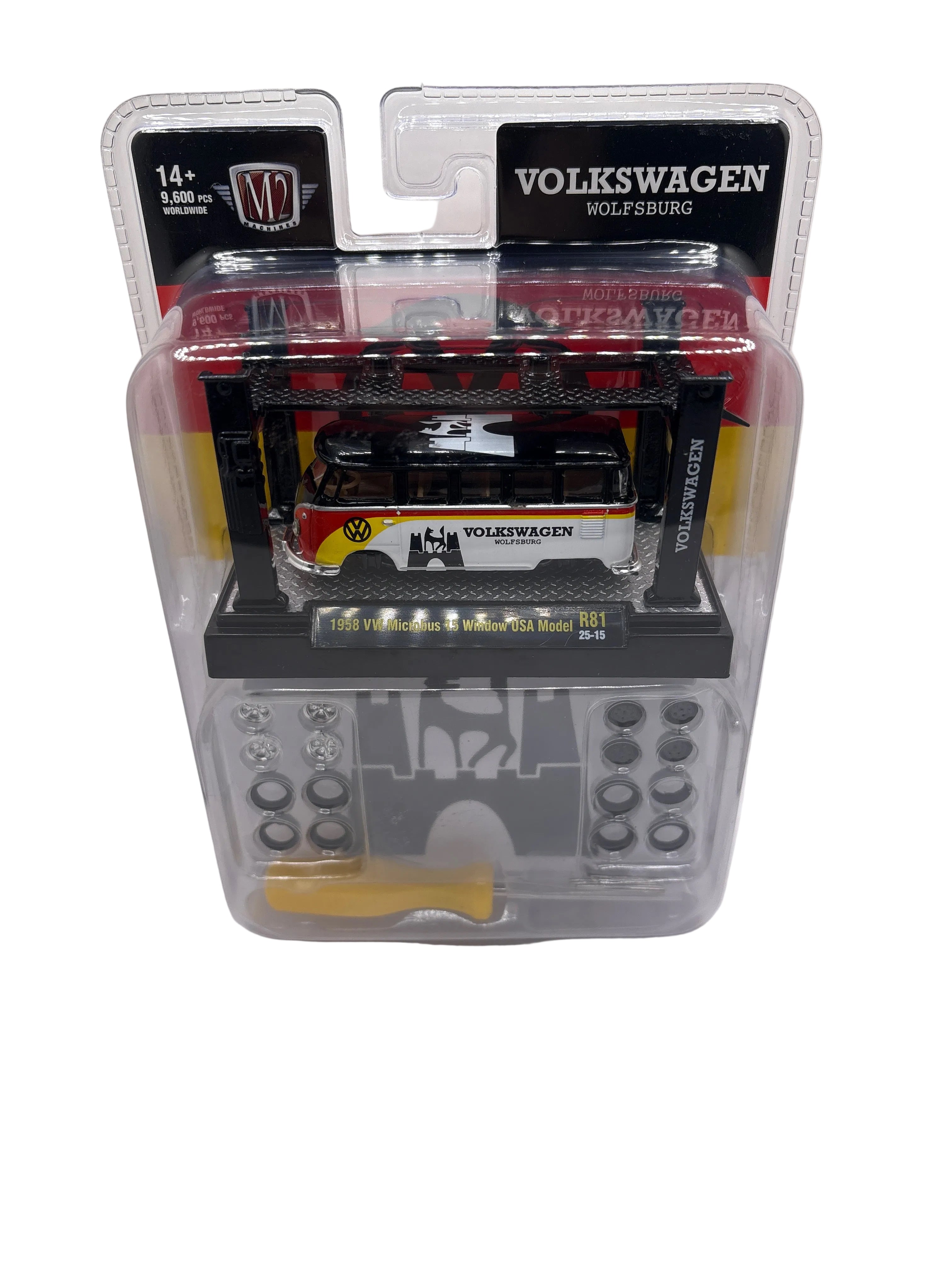 M2 1958 VW Microbus 15 Window USA Model Diecast
