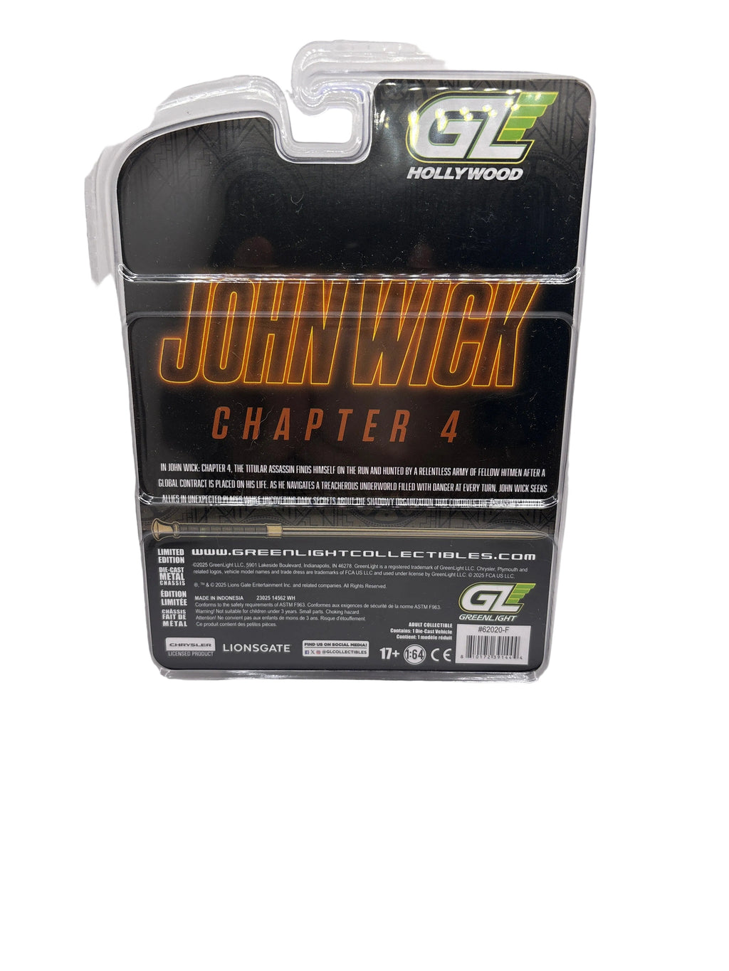 Greenlight Plymouth Cuda Diecast black