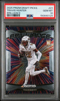 Graded 2025 Panini Prizm Draft Picks Travis Hunter #21 Brilliance Rookie RC Football Card PSA 10 Gem Mint