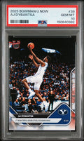 Graded 2025 Topps Bowman U Now AJ Dybantsa #39 Rookie RC Basketball Card PSA 10 Gem Mint