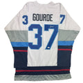 Autographed/Signed Yanni Gourde Seattle White Hockey Jersey JSA COA