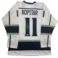 Autographed/Signed Anze Kopitar Los Angeles White Hockey Jersey JSA COA