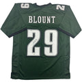 Autographed/Signed LeGarrette Blount Philadelphia Green Football Jersey JSA COA