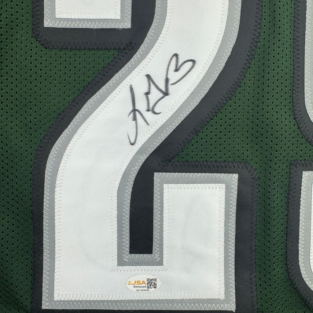 Autographed/Signed LeGarrette Blount Philadelphia Green Football Jersey JSA COA