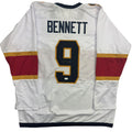 Autographed/Signed Sam Bennett Florida White Hockey Jersey JSA COA
