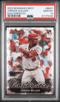 Graded 2023 Topps Bowmans Best Jordan Walker #BM11 Masterpieces Rookie RC Baseball Card PSA 10 Gem Mint
