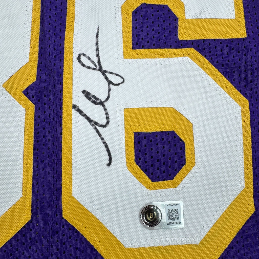 Autographed/Signed Marcus Smart Los Angeles Purple Basketball Jersey Beckett BAS COA