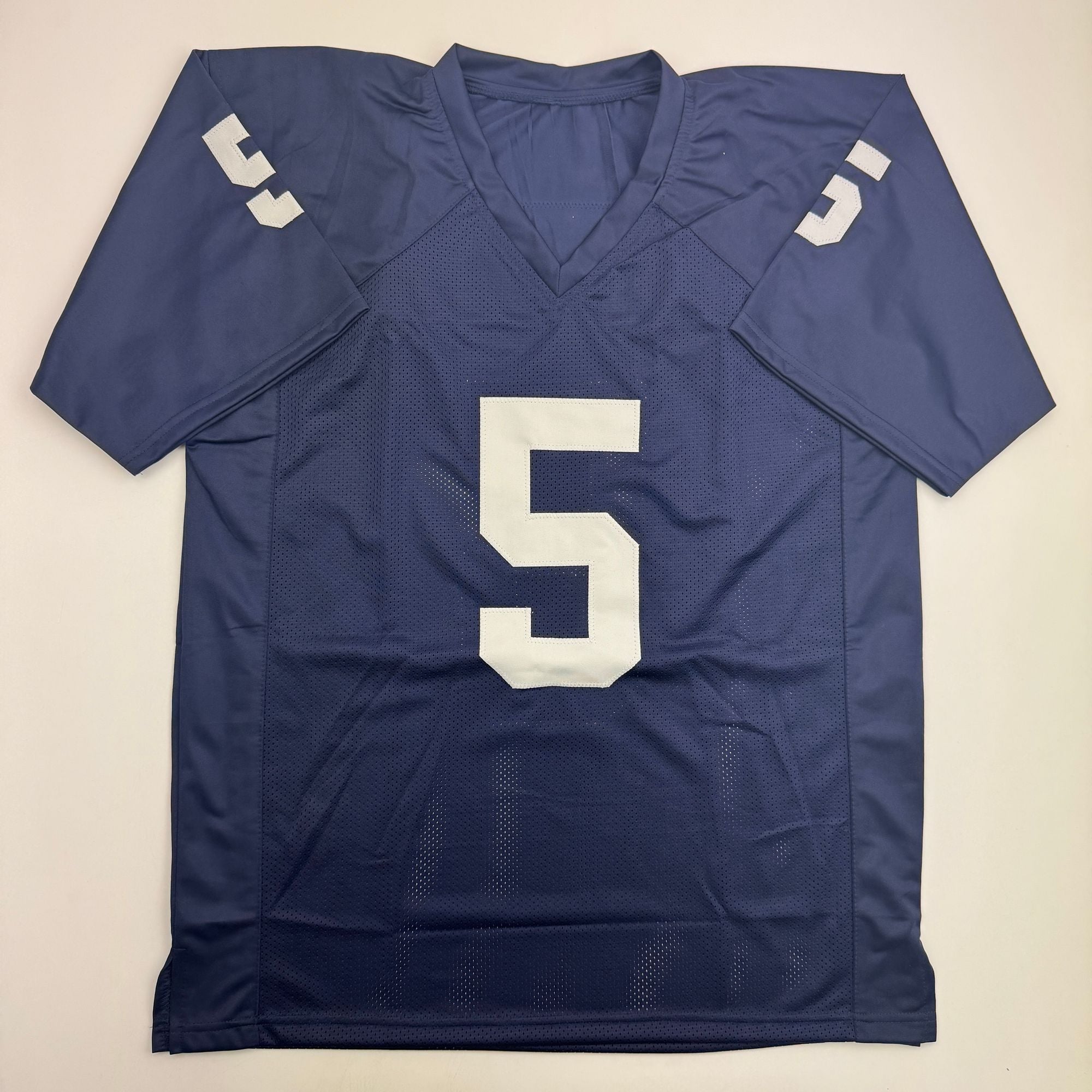 Autographed/Signed Jahan Dotson Penn State Blue College Football Jersey Beckett BAS COA
