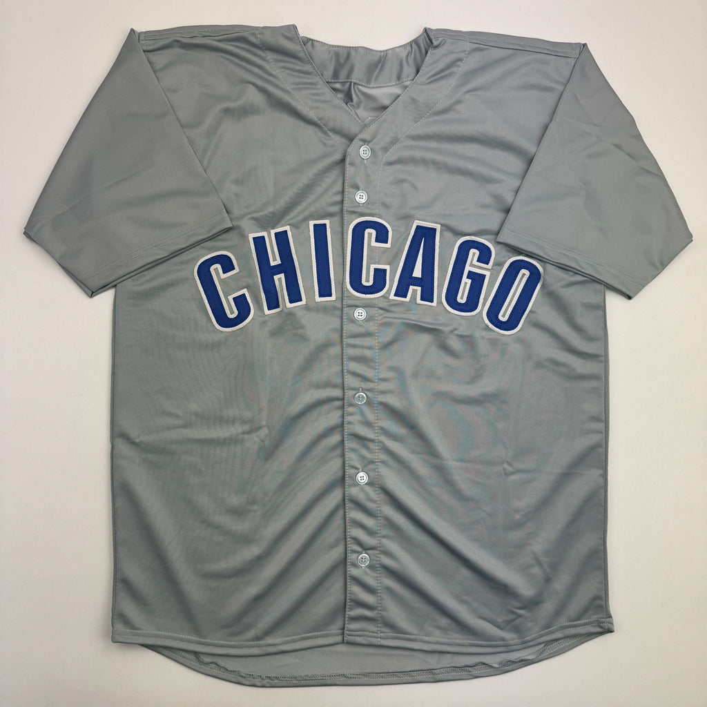 Autographed/Signed Alex Bregman Chicago Grey Baseball Jersey Beckett BAS COA