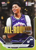 2025 Topps Now Ace Bailey #AR07 Gold Foil /50 2025-26 KIA NBA All Rookie Second Team Selection Utah Jazz Rookie RC Basketball Card